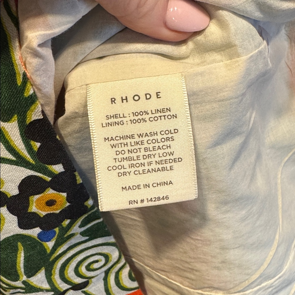 Rhode Floral Noa Cutout / Puff Sleeve Dress - Picture 10 of 11